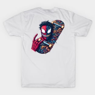 Unleash the Edge: Captivating Anti-Hero Skateboard Art Prints for a Modern and Rebellious Ride! T-Shirt